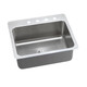 Elkay Lustertone Classic Stainless Steel 27" x 22" x 10", 0-Hole Single Bowl Dual Mount Sink with Perfect Drain
