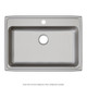 Elkay Lustertone Classic Stainless Steel 31" x 22" x 5-1/2" 1-Hole Single Bowl Drop-in ADA Sink