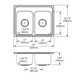 Elkay Lustertone Classic Stainless Steel 25" x 19-1/2" x 7-5/8", 3-Hole Equal Double Bowl Drop-in Sink