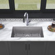 Elkay Quartz Classic 33" x 18-7/16" x 9-7/16" Single Bowl Undermount Sink Kit with Filtered Faucet Greystone