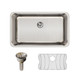 Elkay Lustertone Classic Stainless Steel 30-1/2" x 18-1/2" x 10" Single Bowl Undermount Sink Kit with Perfect Drain