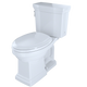 Toto Promenade II 1G Two Piece Elongated Universal Height Toilet with CEFIONTECT 1.0 GPF Less Seat in Bone