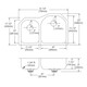 Elkay Lustertone Classic Stainless Steel 31-1/4" x 20" x 7-1/2" Offset 40/60 Double Undermount Sink w/Perfect Drain