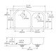 Elkay Lustertone Classic Stainless Steel 31-1/4" x 20" x 7-1/2", Offset 60/40 Double Undermount Sink w/Perfect Drain