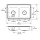 Elkay Lustertone Classic Stainless Steel 29" x 18" x 5", MR2-Hole Equal Double Bowl Drop-in ADA Sink