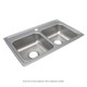 Elkay Lustertone Classic Stainless Steel 29" x 18" x 6", MR2-Hole Equal Double Bowl Drop-in ADA Sink