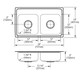 Elkay Lustertone Classic Stainless Steel 29" x 18" x 6", MR2-Hole Equal Double Bowl Drop-in ADA Sink