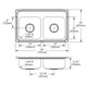 Elkay Lustertone Classic Stainless Steel 29" x 18" x 6-1/2", MR2-Hole Equal Double Bowl Drop-in ADA Sink