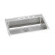 Elkay Lustertone Classic Stainless Steel 31" x 22" x 6-1/2" 2-Hole Single Bowl Drop-in ADA Sink with Perfect Drain