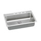 Elkay Lustertone Classic Stainless Steel 31" x 22" x 6-1/2", 2-Hole Single Bowl Drop-in ADA Sink with Perfect Drain and Quick-clip