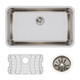 Elkay Lustertone Classic Stainless Steel 30-1/2" x 18-1/2" x 10" Single Bowl Undermount Sink Kit