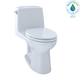 TOTO MS854114EL#01 Eco UltraMax One-Piece Elongated 1.28 GPF ADA Compliant Toilet: Cotton White