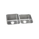 Elkay Lustertone Classic Stainless Steel, 31-1/4" x 20-1/2" x 5-3/8" Offset Double Bowl Undermount ADA Sink