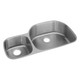 Elkay Lustertone Classic Stainless Steel 36-1/4" x 21-1/8" x 10", 40/60 Double Bowl Undermount Sink