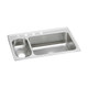 Elkay Lustertone Classic Stainless Steel 33" x 22" x 7-7/8" 3-Hole 30/70 Double Bowl Drop-in Sink