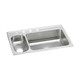 Elkay Lustertone Classic Stainless Steel 33" x 22" x 7-7/8", 1-Hole 30/70 Double Bowl Drop-in Sink