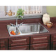 Elkay Lustertone Classic Stainless Steel 33" x 22" x 7-7/8", 4-Hole 30/70 Double Bowl Drop-in Sink