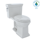 TOTO Promenade II 1G One-Piece Elongated 1 GPF Universal Height Toilet with CeFiONtect - Colonial White - MS814224CUFG#11