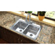 Elkay Lustertone Classic Stainless Steel 33" x 22" x 8-1/8" 1-Hole Equal Double Bowl Drop-in Sink with Perfect Drain