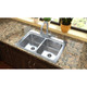 Elkay Lustertone Classic Stainless Steel 33" x 22" x 8-1/8", 4-Hole Equal Double Bowl Drop-in Sink with Perfect Drain