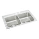 Elkay Lustertone Classic Stainless Steel 33" x 22" x 8-1/8", MR2-Hole Equal Double Bowl Drop-in Sink with Perfect Drain