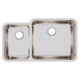Elkay Lustertone Classic Stainless Steel, 35-1/4" x 20-1/2" x 9-7/8", Offset 40/60 Double Bowl Undermount Sink