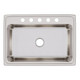 Elkay Lustertone Classic Stainless Steel 31" x 22" x 10-1/8", 5-Hole Single Bowl Drop-in Sink