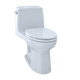TOTO UltraMax One-Piece Elongated 1.6 GPF Toilet with CeFiONtect - Cotton White - MS854114SG#01