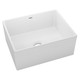 Elkay Fireclay 24-7/16" x 19-11/16" x 9-1/8" Single Bowl Farmhouse Sink, White