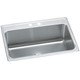 Elkay Lustertone Classic Stainless Steel 31" x 22" x 10-1/8" 2-Hole Single Bowl Drop-in Sink with Perfect Drain