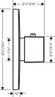 AXOR 11731001 Urquiola Thermostatic Trim HighFlow in Chrome