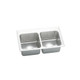 Elkay Lustertone Classic Stainless Steel 33" x 19-1/2" x 10-1/8" 4-Hole Equal Double Bowl Drop-in Sink with Quick-clip