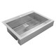 Elkay Dart Canyon Stainless Steel 35-7/8" x 27-1/4" x 9-5/8" 1-Hole Single Bowl Farmhouse ADA Workstation Sink with 4-13/16" Deep Work Shelf