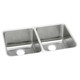 Elkay Lustertone Classic Stainless Steel 35-3/4" x 18-1/2" x 10", Equal Double Bowl Undermount Sink