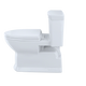 Toto Soiree One Piece Elongated Universal Height Toilet with CEFIONTECT 1.28 GPF with SS214 SoftClose Seat in Colonial White