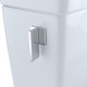 TOTO Legato WASHLET+ One-Piece Elongated 1.28 GPF Universal Height Skirted Toilet with CeFiONtect - Cotton White - MS624124CEFG#01