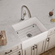 Elkay Fireclay 24-7/16" x 19-11/16" x 9-1/8" Single Bowl Farmhouse Sink Kit with Filtered Faucet, White