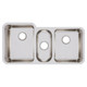 Elkay Lustertone Classic Stainless Steel 40" x 20-1/2" x 9-7/8", Triple Bowl Undermount Sink