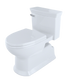 TOTO Eco Soiree One Piece Elongated 1.28 Gpf Universal Height Skirted Toilet With Cefiontect, Bone