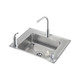Elkay Lustertone Classic Stainless Steel 28" x 22" x 4-1/2" Single Bowl Drop-in Classroom ADA Sink Kit