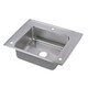 Elkay Lustertone Classic Stainless Steel 28" x 22" x 5-1/2" Single Bowl Drop-in Classroom ADA Sink Kit