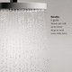 Hansgrohe 4914820 Raindance E Thermostatic Showerhead/Wallbar Set with Rough, 2.0 GPM in Brushed Nickel