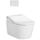 Toto RW D Shape Auto Flush Washlet+ Ready Electronic Bidet Toilet Seat with PREMIST in Cotton White