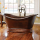 Native Trails CPS902 AURORA 72": Hammered Copper Freestanding Bathtub