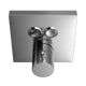 Toto Square Thermostatic Mixing Valve with 2-Function Shower Trim, Polished Chrome - TBV02406U#CP