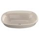 TOTO Maris Oval Semi-Recessed Vessel Bathroom Sink with CeFiONtect - Bone - LT480G#03