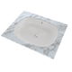 TOTO Maris 20-5/16" x 15-9/16" Oval Undermount Bathroom Sink with CeFiONtect - Colonial White - LT481G#11