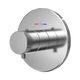 Toto Round Thermostatic Mixing Valve Shower Trim, Polished Chrome - TBV01406U#CP