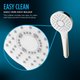 Toto G Series Round Single Spray 4 inch 1.75 GPM Handshower with COMFORT WAVE Technology, Polished Nickel - TBW01009U4#PN