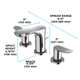 TOTO GO Two Handle Widespread 1.2 GPM Bathroom Sink Faucet, Brushed Nickel - TLG01201U#BN